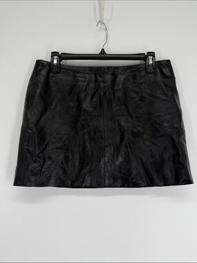 Vintage United Colors of Benetton Leather Mini Skirt